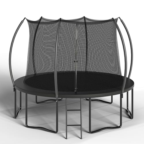 Trampoline 12FT 14FT Trampoline Enclosure Net Outdoor Jump Trampoline for Kids and Adults Round Trampoline ASTM Approved