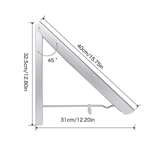 Clothes Airer Hanger Space Saving Clothes Cupboard Storage ，Mounted Clothes Airer Washing Line Coat Shirt Dryer Free-Standing Laundry Stand Hooks Racks