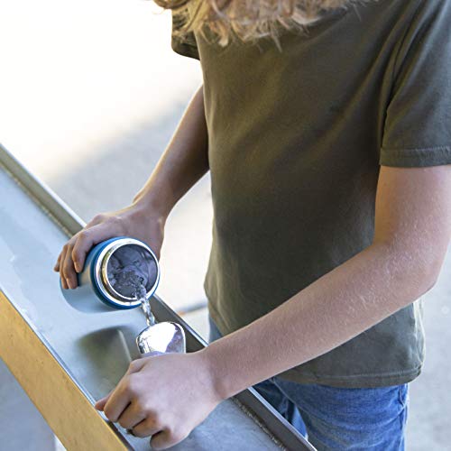 MIRA 12 oz Kids Water Bottle with Straw Lid - Vacuum Insulated Stainless Steel Thermos | Reusable, Leak-Proof, BPA-Free Flask, Teal