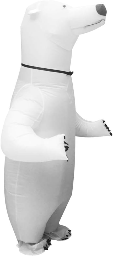 Full Body Inflatable White Polar Bear Costume Funny Blow up Animal Costumes Cosplay Party Festival Christmas Halloween Costume
