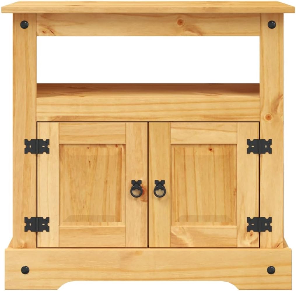 TV Stand, Dinner Table Small Console Table Entertainment Center Retro Tv Stand Suitable for Living Room Bedroom Office Entryway Mexican Pine Corona Range 31.5