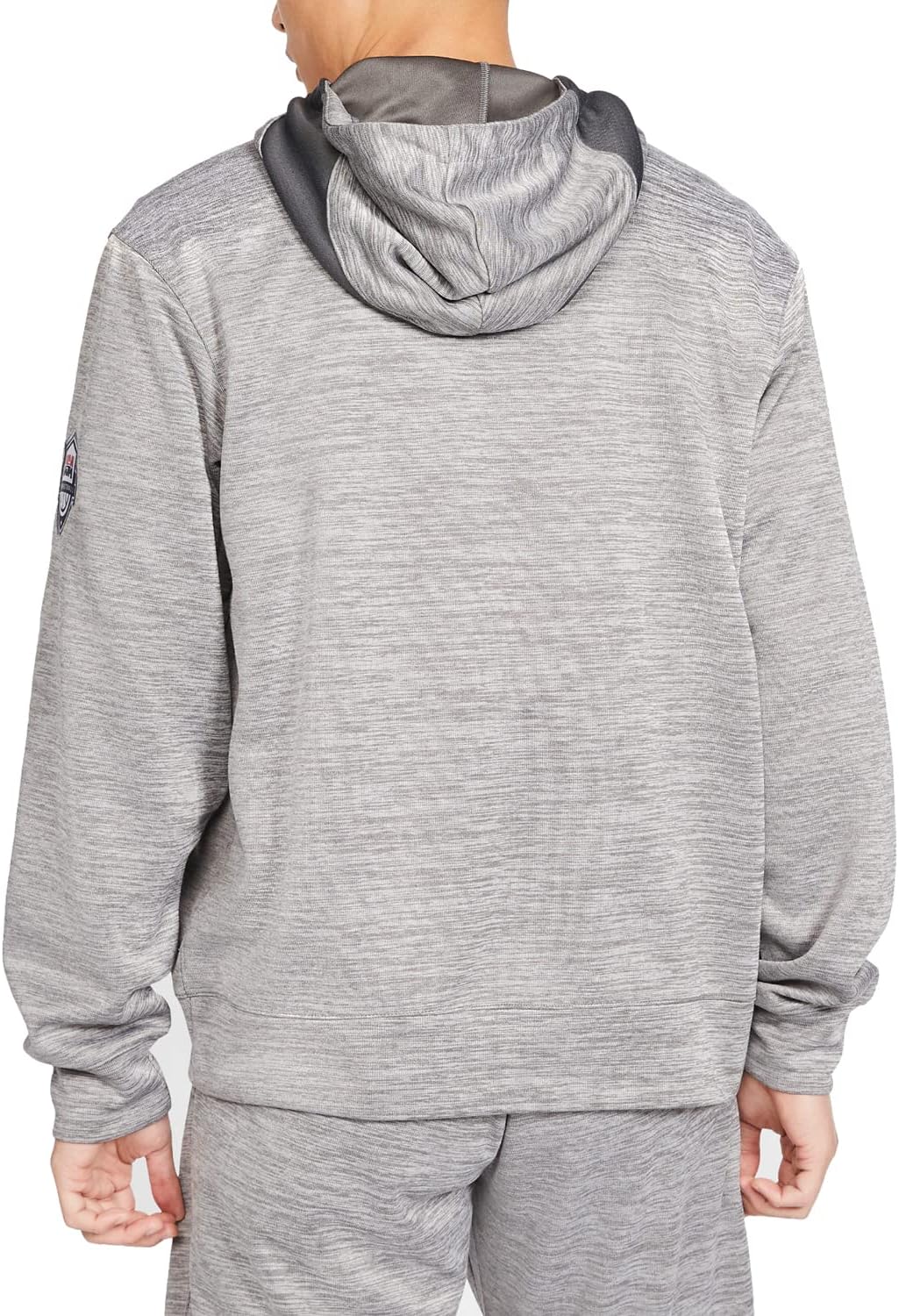 Nike USA Spotlight Men's Basketball Hoodie (Large, Dark Grey Heather/Dark Grey)