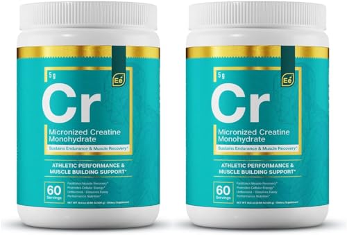 Essential Elements Monohydrate Creatine Powder for Women and Men - Micronized Creatine Instantized - Unflavored Pure Creatine Powder Supplements - 60 Servings