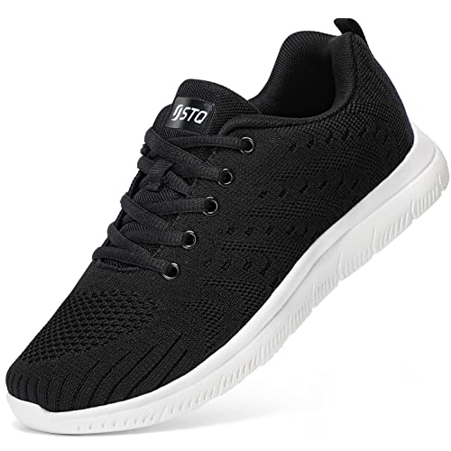 STQ Walking Shoes for Women Casual Lace Up Tennis Shoes