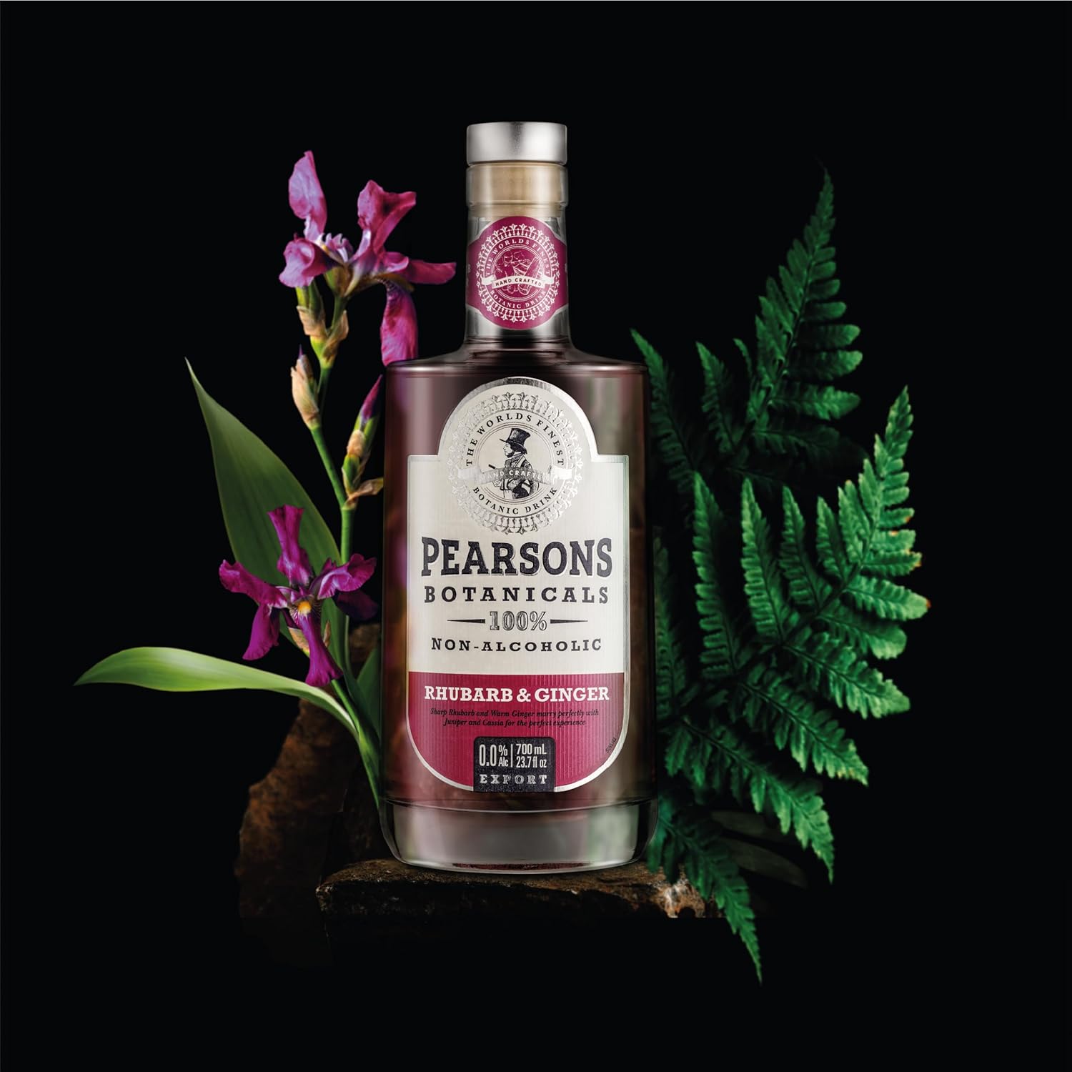 Pearsons Botanicals Rhubarb & Ginger and Hibiscus & Rose Gin Alternative | Award-Winning Non Alcoholic Spirits | Premium Non Alcoholic Drinks by Spirits of Virtue (700ml)