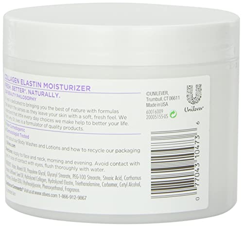 St. Ives Timeless Skin Facial Moisturizer, Collagen Elastin 10 oz, Pack of 6