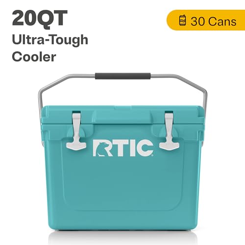 RTIC Ultra-Tough Cooler, Hard Insulated Ice Chest Box for Beach, Drink, Beverage, Camping, Picnic, Fishing, Boat, Barbecue