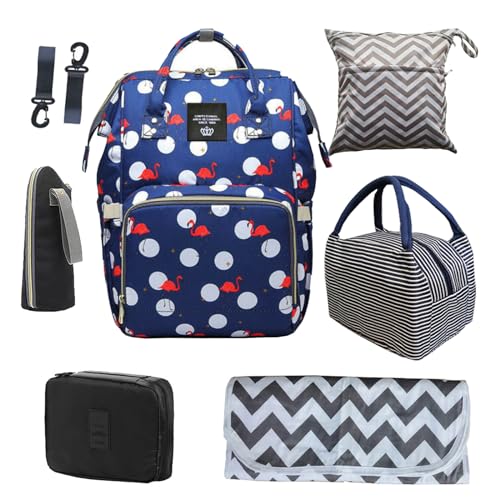 Backpack Diaper Bag with Changing Station, Multi function Boys Girls Baby Backpack for Mom Dad, Unisex Travel Essentials Tote, Waterproof Wet Dry Bags, Baby Nursing Organizer Pouches, Dark Camouflage