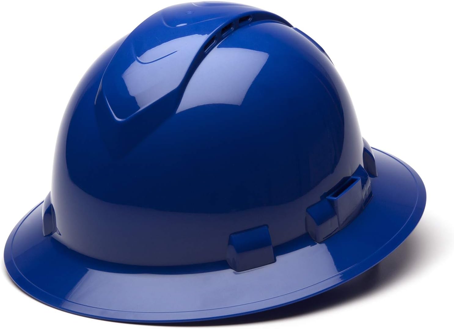 Pyramex Ridgeline Hard Hats - Blue Vented 6 Point & Green 4 Point Ratchet