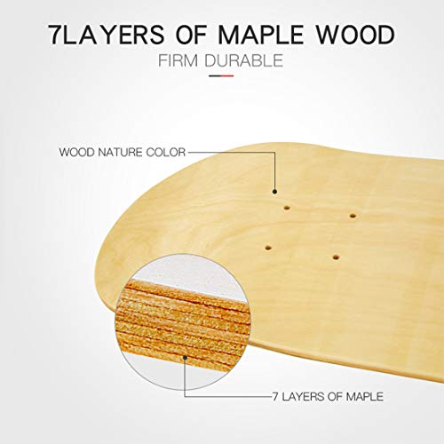 Maple Skateboard Decks Double Tail Skateboard Light Decks Free Skateboard Grip Tape
