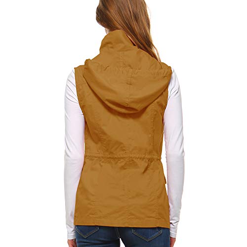 Women's Lightweight Sleeveless Military Anorak Utility Jacket Vest