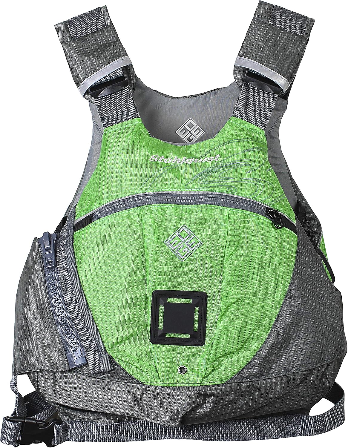 Stohlquist Edge Life Jacket, Lime Green/Gray, Large/X-Large