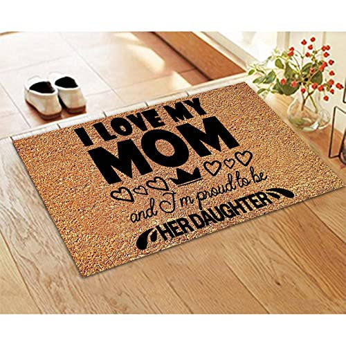 My Family was My Guide to My Reality Coconut Coir Entry Mat High Traffic Area Traps Dirt Natural Easy to Maintain First Home Gift 24x36in