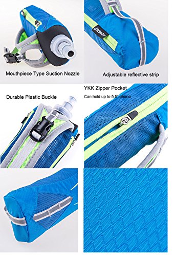 AONIJIE Lovtour Quick Shot Handheld Hydration Pack with 500ml BPA Free Collapsible TPU Water Soft Flask