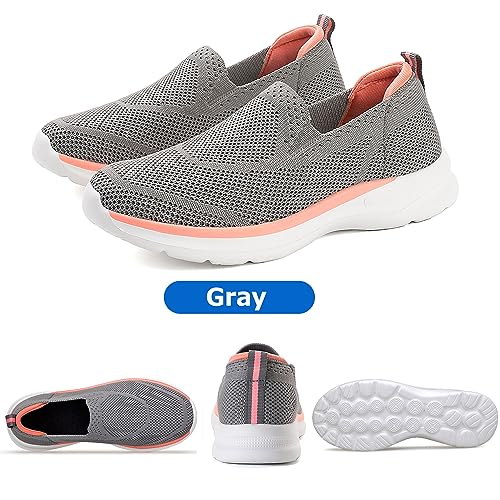 Women's Road Running Shoes Walking Slip on Stretch Kni Comfort Breathable Lightweight Athletic Yoga Easy Sneakers Daily Shoes