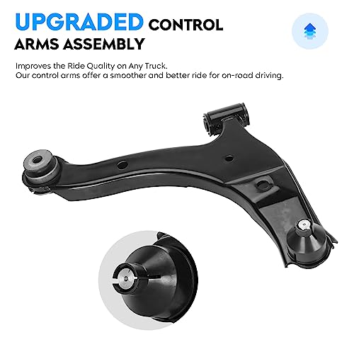 Front Lower Control Arms w/Ball Joint + Sway Bar Links for Dodge Plymouth 2000-2005, Plymouth Neon 2000-2001, PT Cruiser 2001-2010 Suspension Kit K620009 K620010 K7348 4pc Set