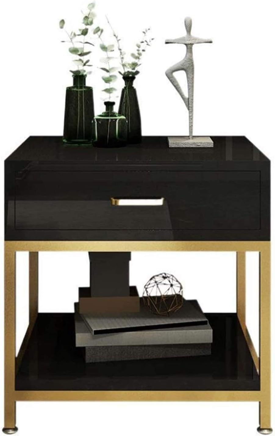 Table Nightstand Fashion Modern Nightstand Nordic Luxury Bedside Table Bedroom Furniture Simple Modern Bedroom Bedside Table Storage Unit Small Console