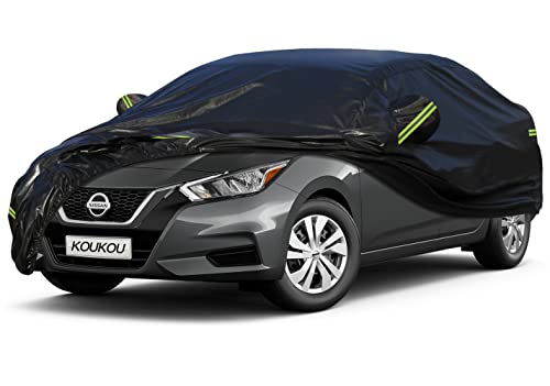 KouKou 6 Layers SUV Car Cover Waterproof All Weather, Universal Fit for Jeep Wrangler Unlimited JK JL/Commander, Subaru Outback, Cadillac SRX etc, Outdoor Sun UV Dust Protection. (181 to 190 inches)