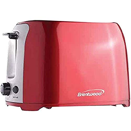 Brentwood TS-292R Cool Touch 2-Slice Extra Wide Slot Toaster, Red