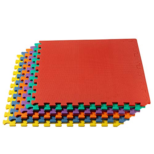 We Sell Mats 1/2 Inch Thickness Multipurpose EVA Foam Floor Tiles, Interlocking Floor Mat for Indoor Gym and Home Use