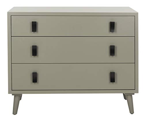 Safavieh Home Blaize Modern Dark Grey and Black 3-drawer Chest