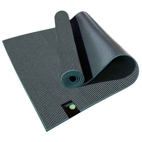 Elite Hybrid 5mm - Non-Slip, Sustainable, Hot Yoga Mat/Towel Combo for all Types of Yoga, Pilates and Fitness, 72