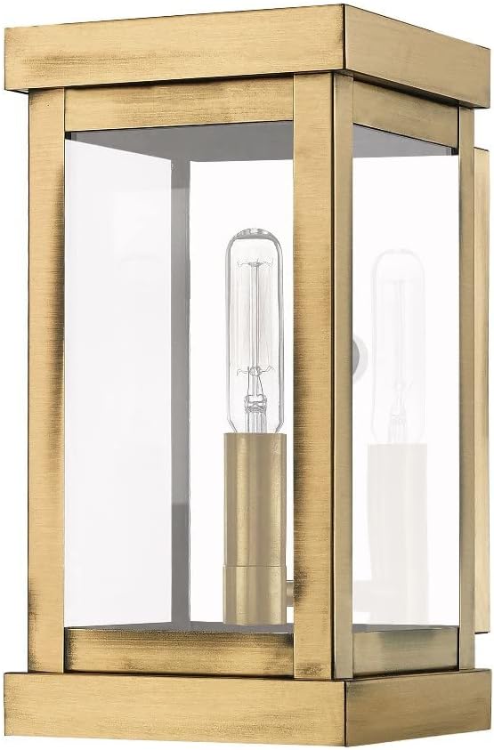 Livex Lighting 20701-04 Hopewell 1 Light Outdoor Wall Lantern, Black