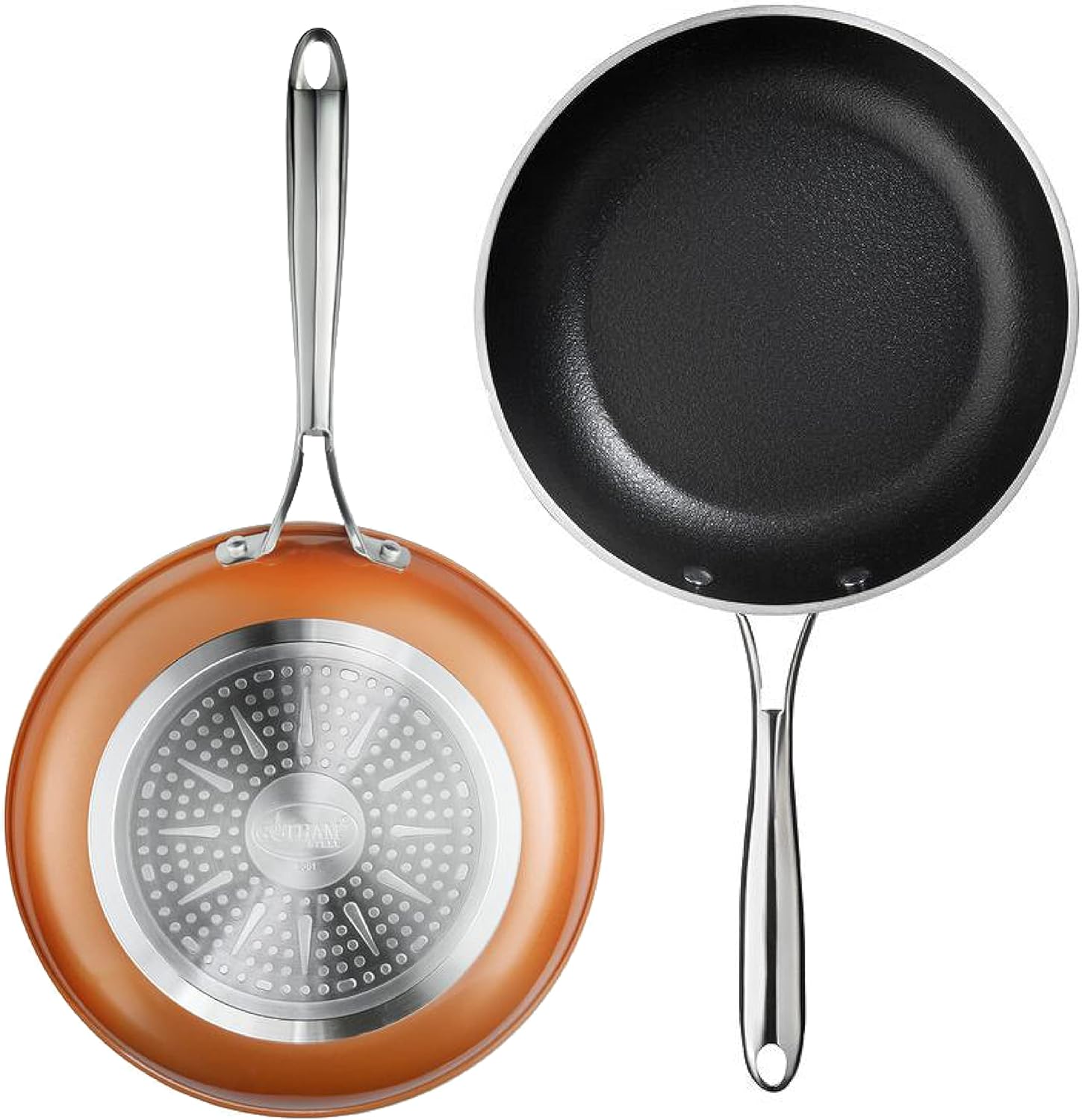 GOTHAM STEEL Nonstick Frying Pan, Copper Cast 11” Ceramic Frying Pan with Ultra Durable Mineral & Diamond Coating, Egg Pan & Omelette Pan Nonstick, Stay Cool Handle, Toxin Free, Dishwasher Safe…