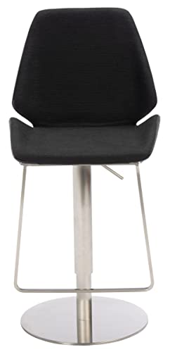 Safavieh Home Collection Pierro Black Faux Leather/Gold Adjustable Gas Lift Bar Stool