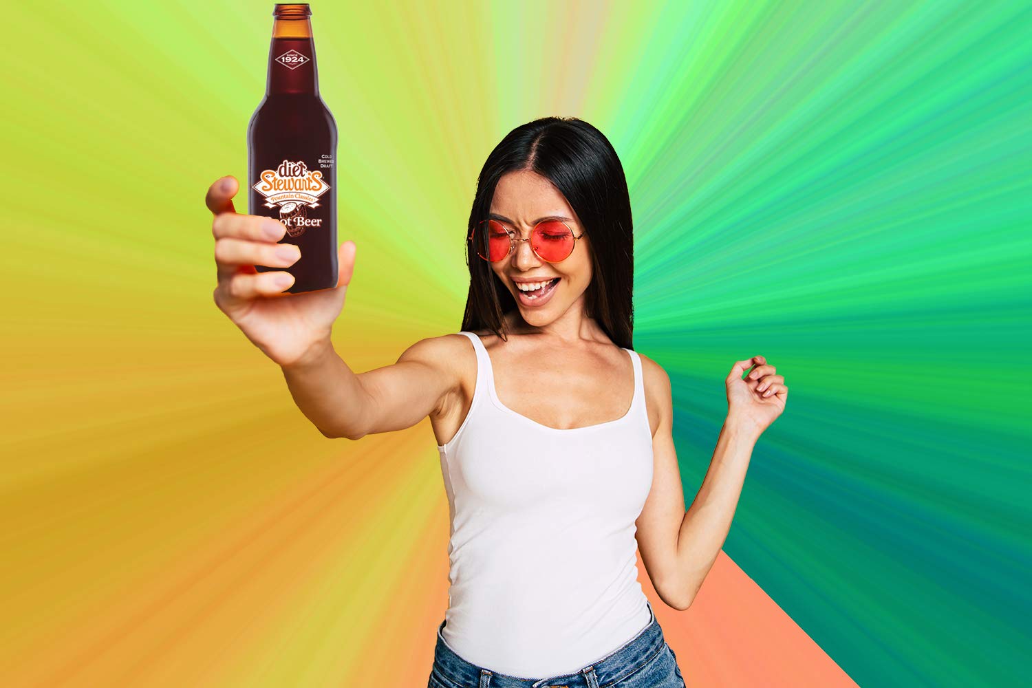 Diet Stewart's Root Beer, 12 fl oz (24 Glass Bottles)