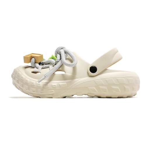 Jakcuz Cushion Clogs for Women Cute Keyboard Keys Cube Decoration Slides Sandals Closed-toe Outdoor Beach Water Shoes