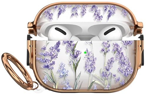 Maxjoy for Airpods Pro 2nd/1st Generation Case with Lock, Clear Airpod Pro 2 Case Lock Protective Hard Case for Women Men with Keychain for Airpods Pro (2023/2022/2019), Transparent