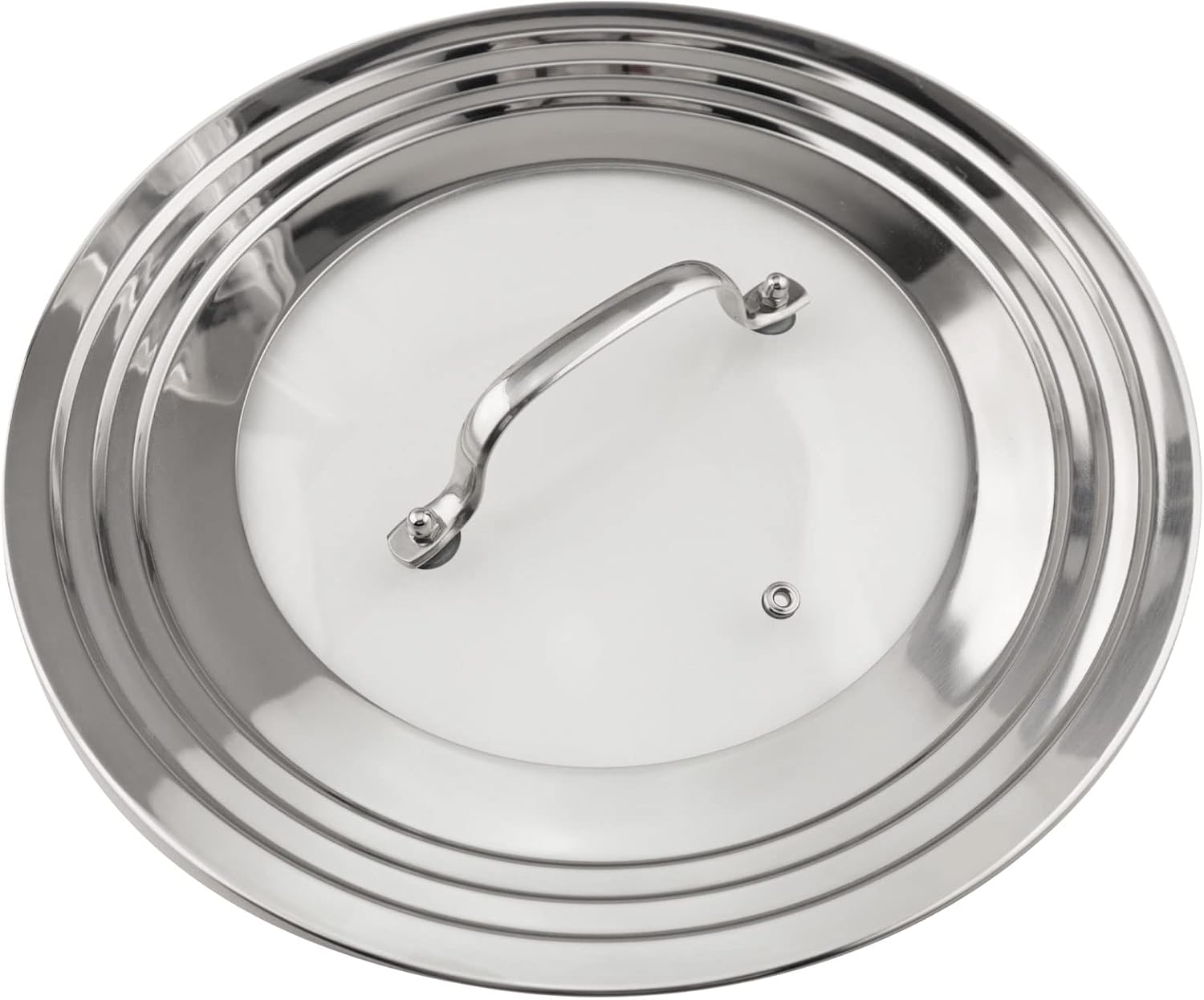 Stainless Steel Universal Lid for Pots, Pans and Skillets-Fits 7