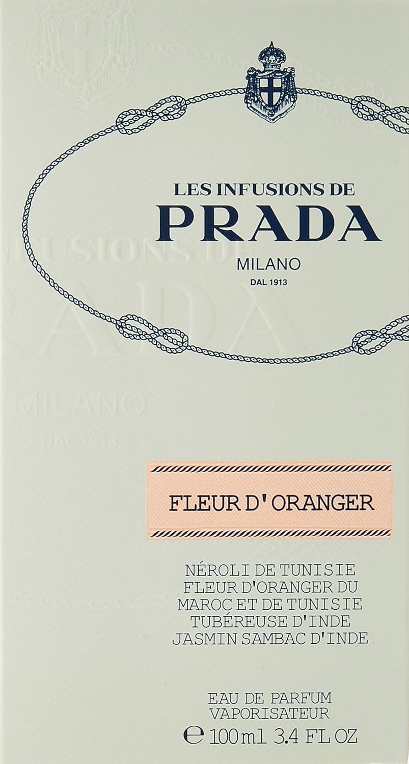 Prada Infusion De Fleur D'oranger Eau De Parfum Spray 3.4 Oz/ 100 Ml for Women By 3.4 Fl Oz, multi (PRAD23)
