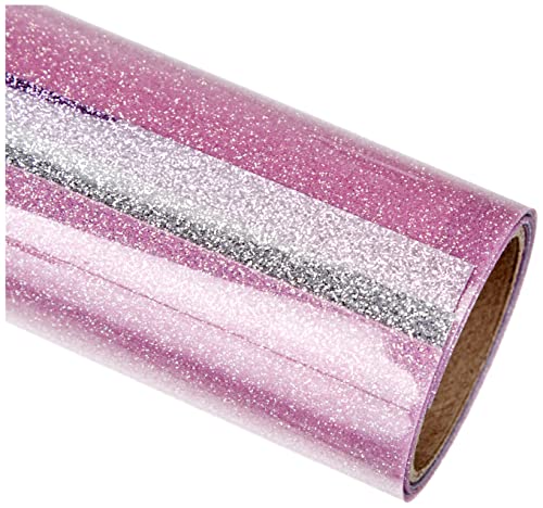 Cricut, Raspberry Fizz Holographic Sparkle Iron-On Sampler, 12