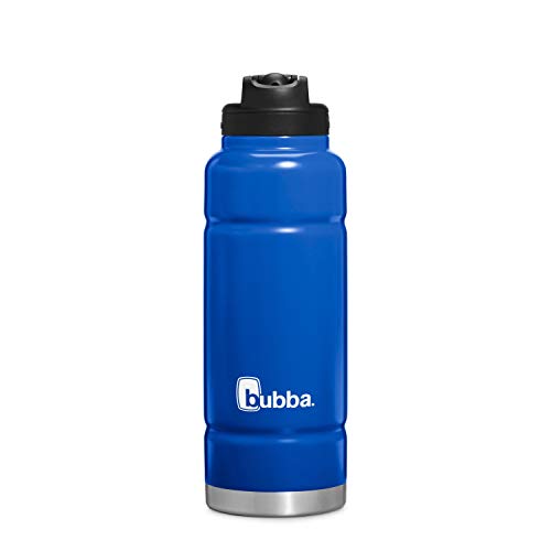 Bubba Trailblazer 40oz Vacuum-Insulated Stainless Steel Water Bottle with Straw & Carry Handle, Keeps Drinks Cold up to 24hrs, Great for Travel, Work, School, & More, Licorice