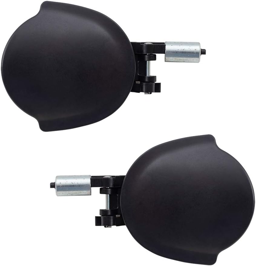 Brock Replacement Driver and Passenger Front Outside Outer Door Handles compatible with 99-02 Quest Van 806077B000 806067B000