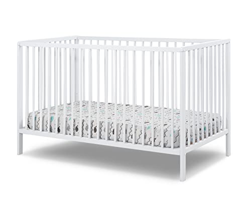 Sorelle Furniture Classic 3-in-1 Convertible Crib, Made of Sustainable Beachwood, Non-Toxic Finish, Wooden Baby Bed, Toddler Bed and Child’s Daybed, Nursery Furniture (Gray)