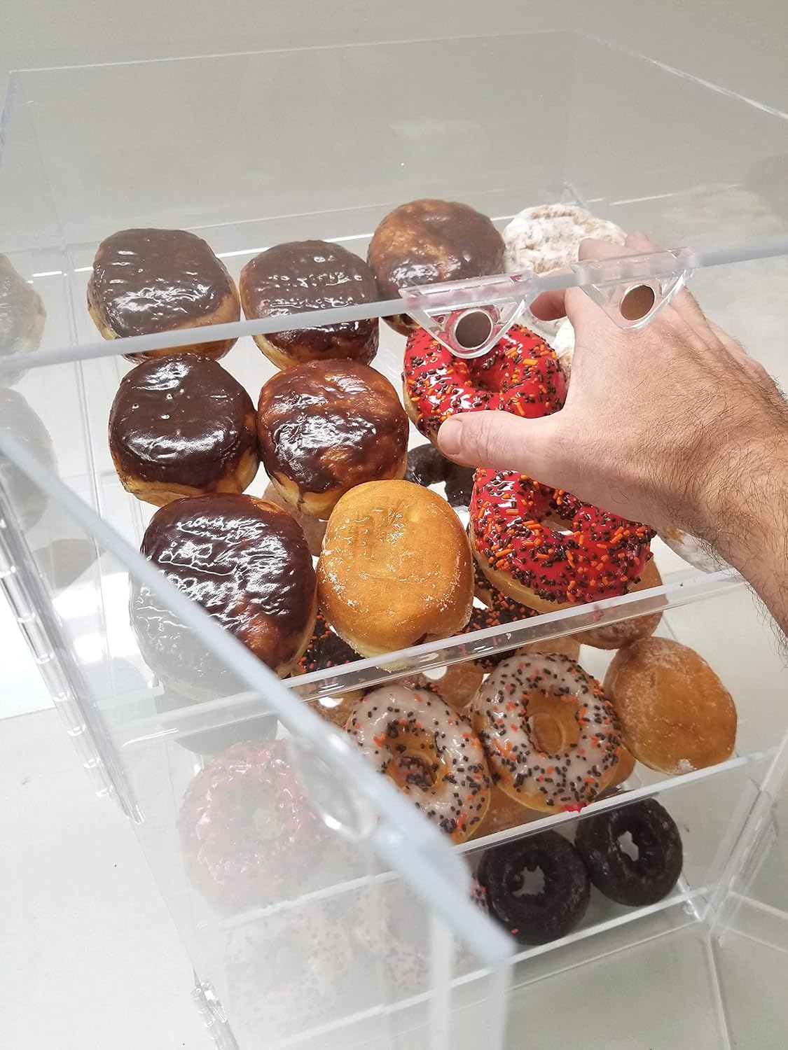 Self Serve Pastry or donut display case 3 trays for deli bakery convenience stores Display it and keeps fresh