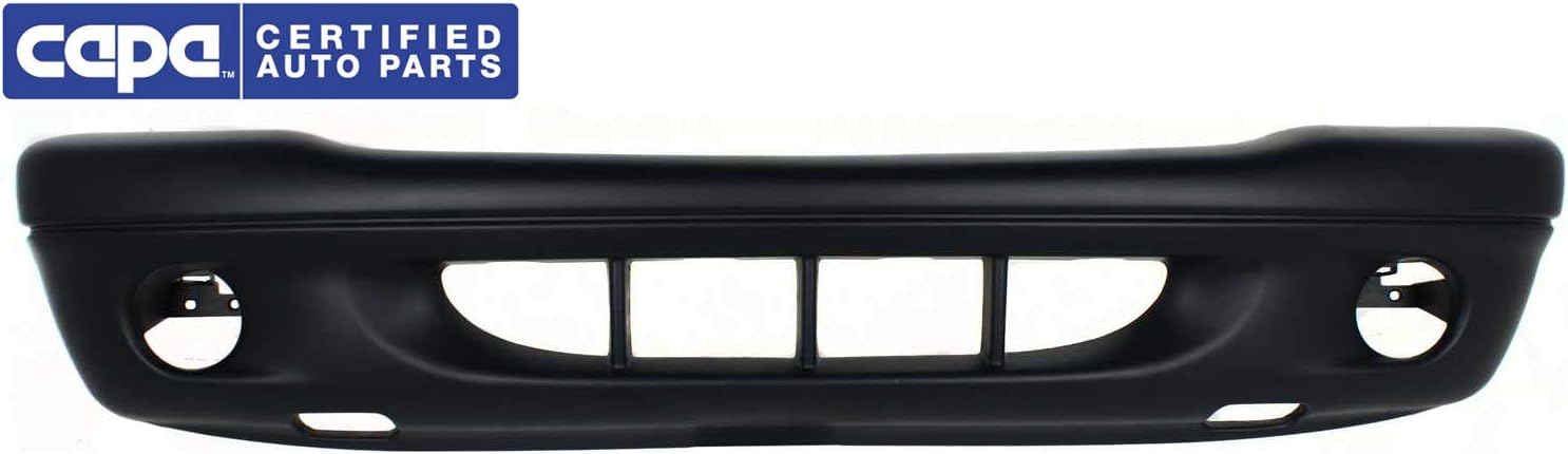 Evan Fischer Front Bumper Cover Compatible with 2001-2002 Dodge Dakota Durango Primed with Fog Light Holes - CAPA