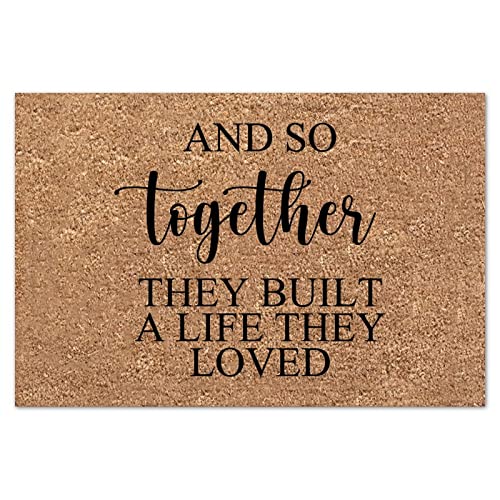 Baking is My Love Language 1 Front Porch Door Mat, Coir Doormat, Basic Welcome Mat, Housewarming Gift, Closing Gift, Farmhouse / Everyday Doormat Neutral Decor.