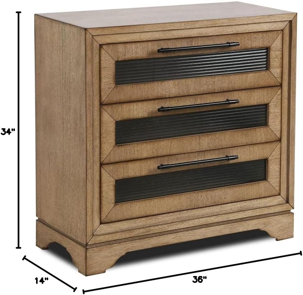 Stylecraft Home Collection SF26389DS 3 Door Chest In Modern Style-34 Inches Tall and 36 Inches Wide