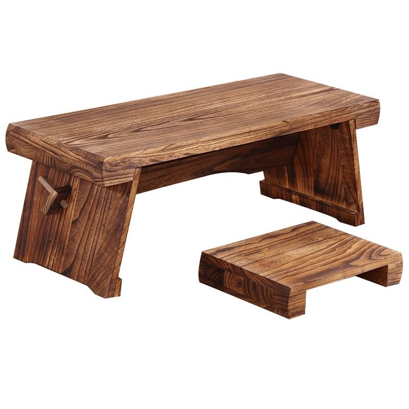 SONGCHAO Coffee Table Old Style Low Table Chinese Style Bench, Tea Table Balcony Windowsill Cocktail Table Wooden Furniture Living Room Furniture