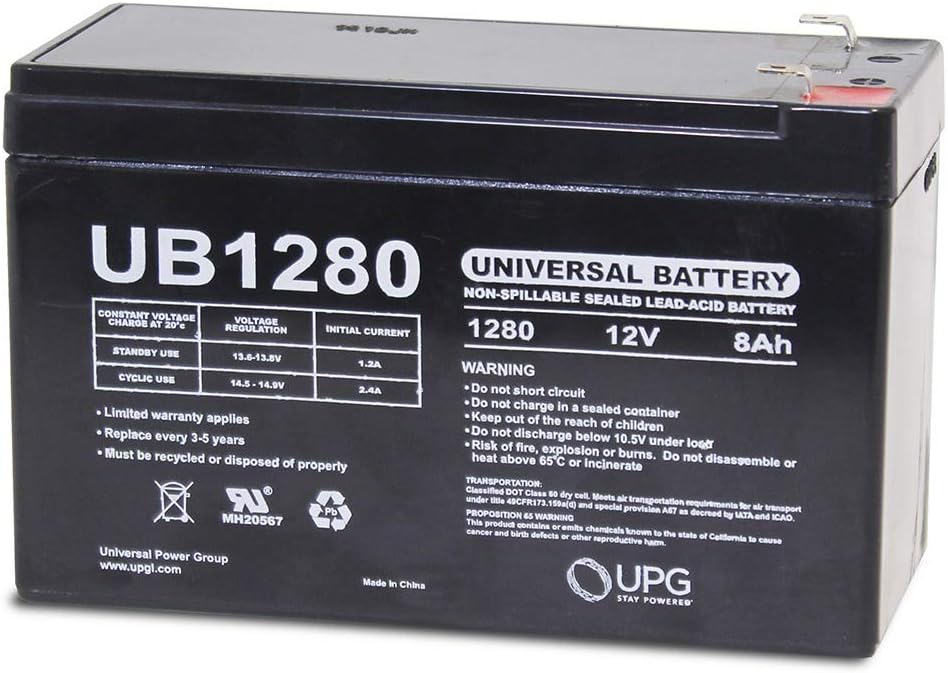 UB1280 12V 8AH SLA BATTERY REPLACEMENT for APC UPS - RBC25 BATTERY