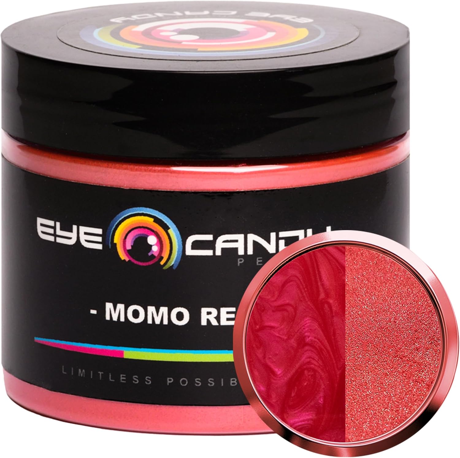 Eye Candy Premium Mica Powder Pigment “Momo Red” (50g) Multipurpose DIY Arts and Crafts Additive | Natural Bath Bombs, Resin, Paint, Epoxy, Soap, Nail Polish, Lip Balm (Momo Red, 50G)