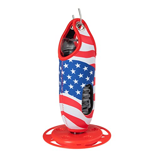 The Hummingbird Bottle - Hummingbird Feeders for Outdoor Hanging - Easy DIY Recyclable Empty Bottles Hummingbird Feeders (3 Count - 2 Floral Red and 1 Classic Red)