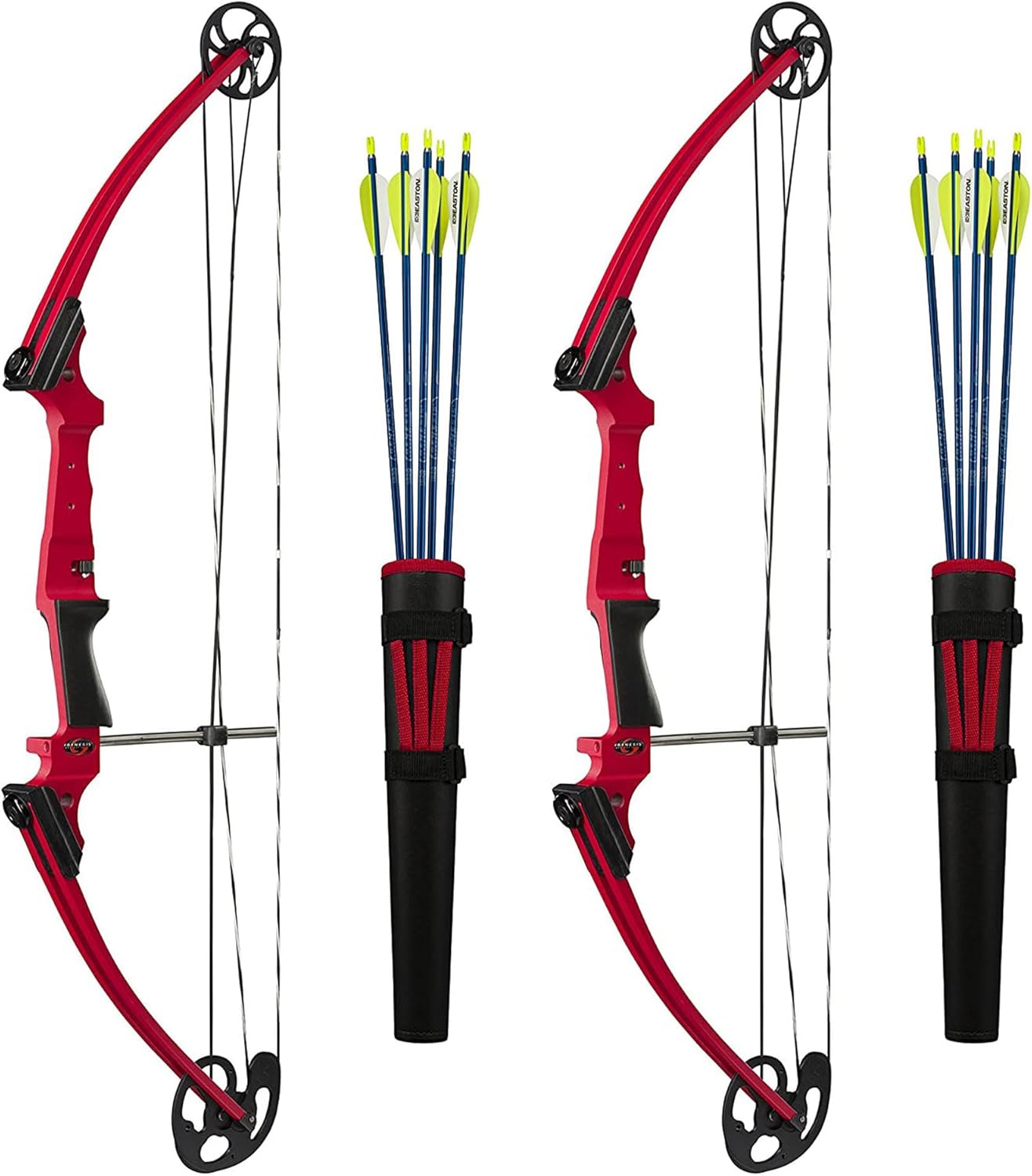 Genesis Archery Compound Bow Archery Kit w/Adjustable Draw Length 15
