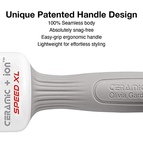 Olivia Garden Ceramic + Ion Speed XL Extra-Long Barrel Hair Brush (not electrical)