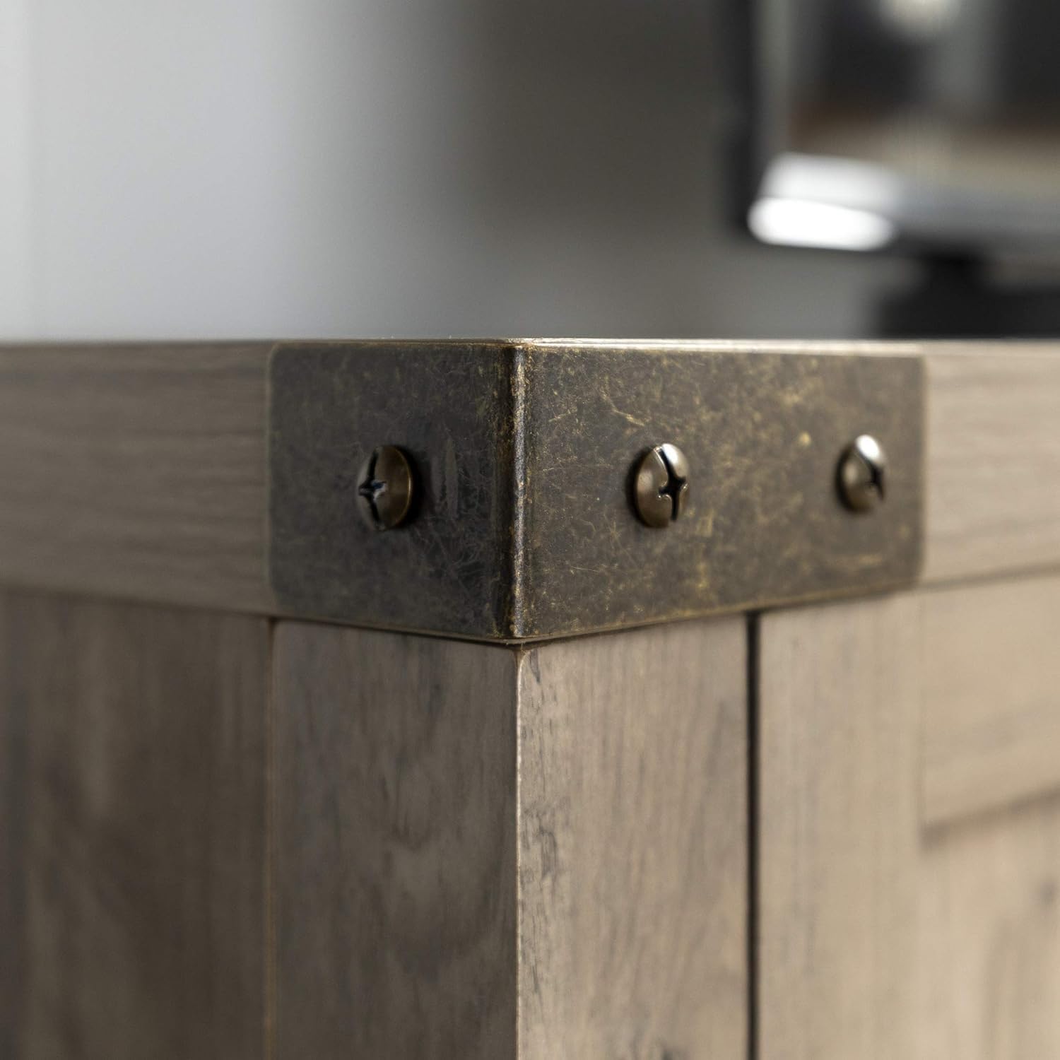 Georgetown Modern Farmhouse Double Barn Door TV Stand for TVs up to 65 Inches, 58 Inch, Grey