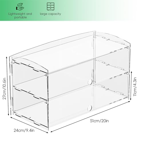 Acrylic Bakery Display Case,Acrylic Pastry Display Case,Donut Display Cabinet,Countertop Display Cases for Bakery, Deli